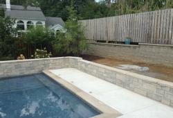 Pool Retaining Wall